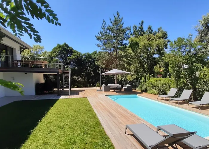 Belle Moderne 6 Et Piscine Chauffee- Au Moulleau *